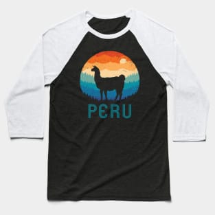 Alpaca - Peru Baseball T-Shirt